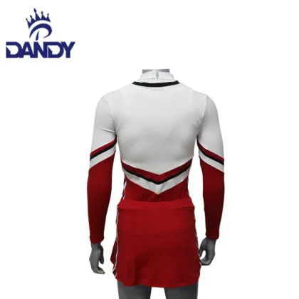 Spakle Mesh Fabric Little Girls Cheer Uniforms