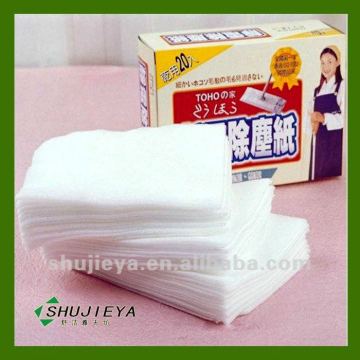 Electrostatic aspiration spunlace wipes cloth