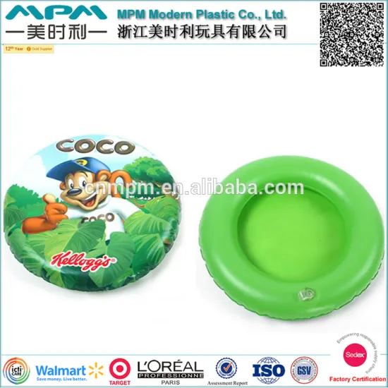 tpu/pvc inflatable Frisbee for children outdoor games