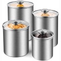 China Steel Metal Tea Coffee Sugar Canisters Sets Manufactory