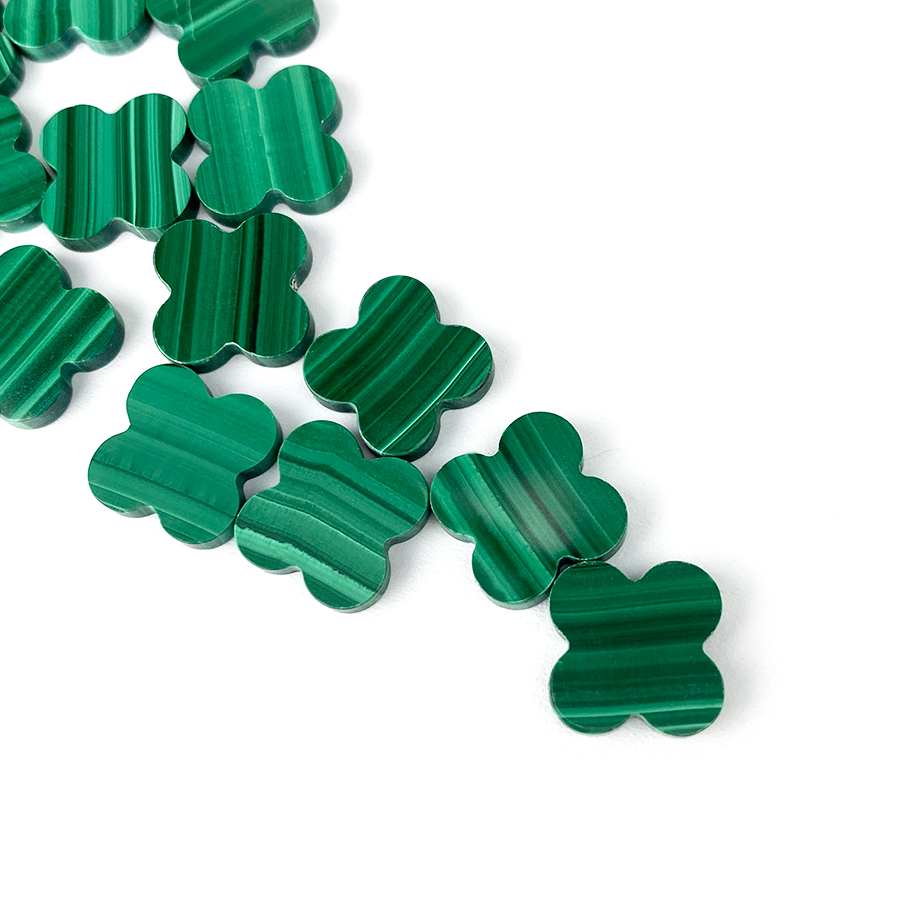 Four-leaf Clover Cut Malachite
