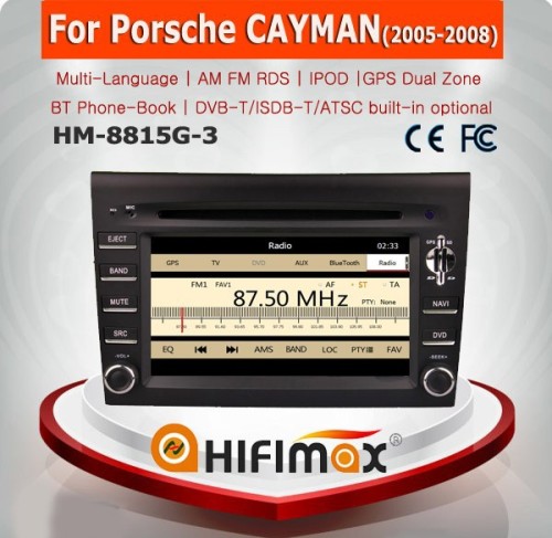 HIFIMAX WIN CE 6.0 Touch screen car dvd player for Porsche CAYMAN(2005-2008) car dvd gps navigation with bluetooth ipod dvd gps