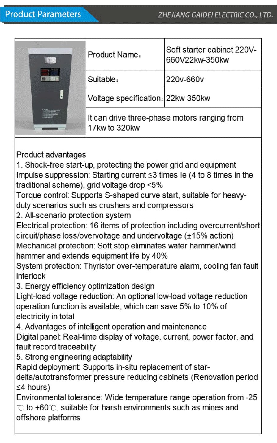Soft starter cabinet-xiangqing2-GD057
