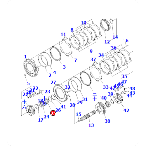 Wheel loader WA600-6R bearing 06030-06919