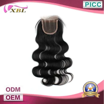 Top Virgin Human Hair 3 Part Lace Closure