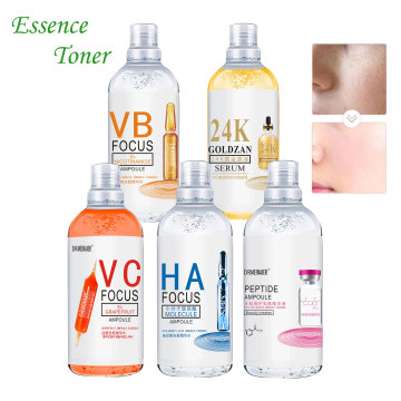 Anpassbares Gesichtsaufhellungsserum mit Vitamin C, Hyaluronsäure, Niacinamid und 24K Gold -Gesichts -Toner