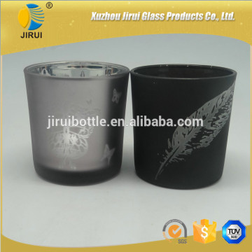 200ml Attractive Painting Glass Candle Cup