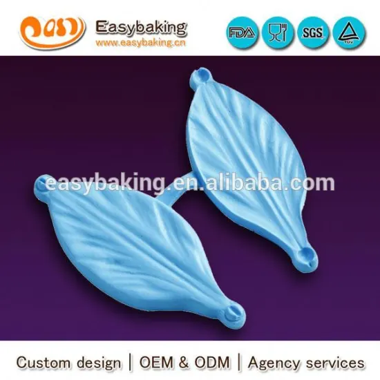 Export quality veiner lily leaf custom fondant cake silicone molds