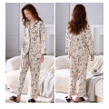 Pajamas female spring and autumn models cotton