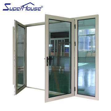 Hurricane Casement Window and Door Windproof Aluminium Hinged Door Impact Resistance Patio Doors