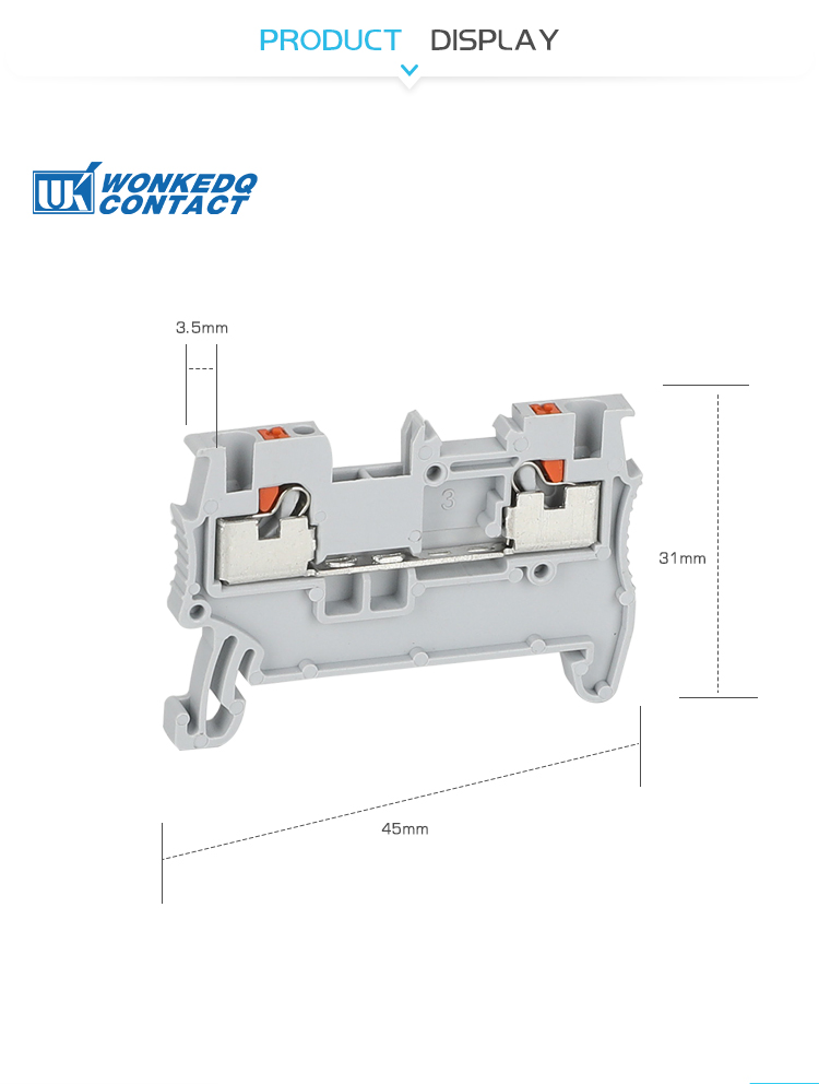 Push in terminal block