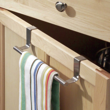 over the cabinet towel bar