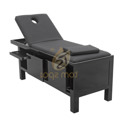 Leather solid wood massage table