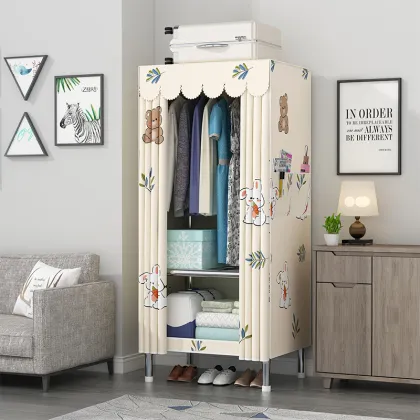 66cm Simple Cloth Wardrobe for Dormitory - Wholesale Folding Cabinet