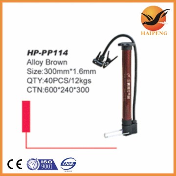 factory of All kinds of bicycle accessories/steel pump/alloy brown bicycle pump