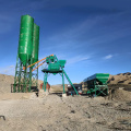 Stationary type HZS75 concrete batching plant