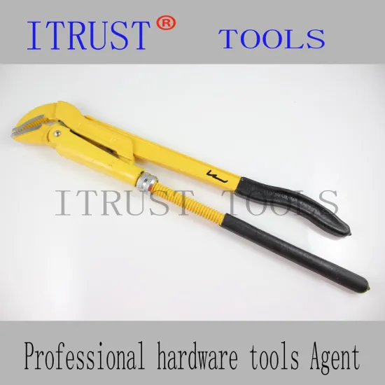 Dipped handle Bent Nose Pipe Wrench PL1609
