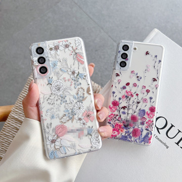 Affordable Floral Mobile Phone Cases for Samsung S23 Ultra, Apple 14 Pro, and More: TPU Flower Protective Cases at Cheap Prices