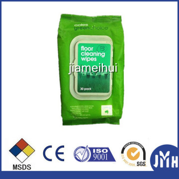 Disposable wet floor wiping cloths