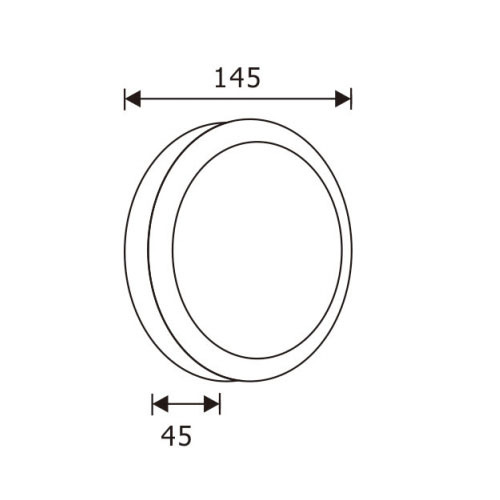 LEDER Circular Round 5W Outdoor Wall Light