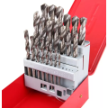 Bonne qualité 25pcs HSS Twist Drill Bits Set pour le forage en acier en métal en acier inoxydable