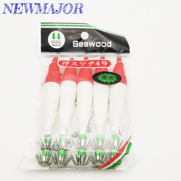Jigs Squid Luminous Hooks Newmajor Luminous - สีแดง, สีชมพู, สีส้ม, สีเขียว, ขนาด 1.5# ถึง 5# เหมาะสำหรับการตกปลาปลาหมึกปลา
