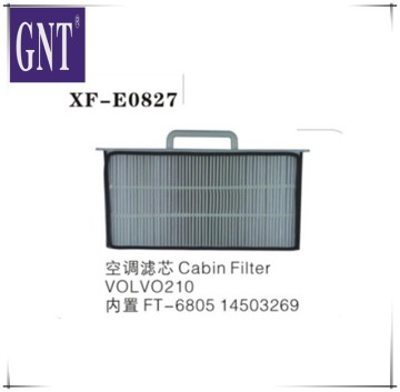 excavator cabin filter for EC210 built-in