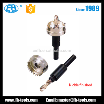 high speed steel 4341 NIckle Coated Finished HSS Hole Saw for metal