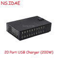 20-Port-USB-Ladestation mit einzelnen LED-Indikatoren