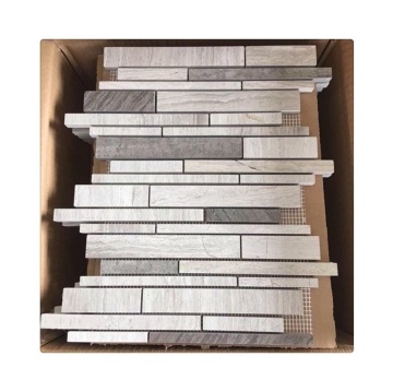 White Wood Marble Bathroom Wall Tiles