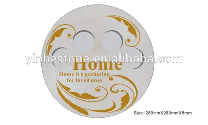 marble candle holders