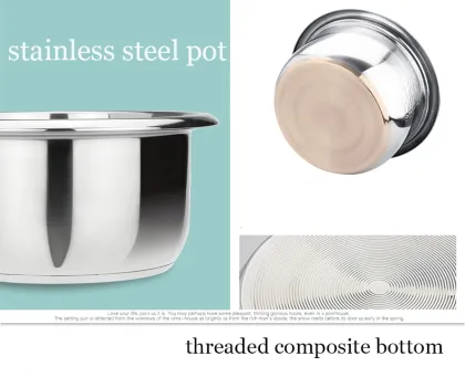 Cylinder Solar Rice Cooker, 1.8L Industrial Size Stainless Steel Rice Cooker