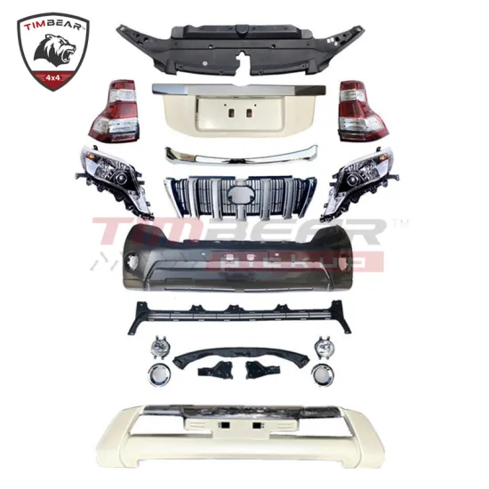 Facelift Kit: Bumper Grille Conversion Body Kits for Toyota Land Cruiser/Prado 2008-2013 to 2014-2018 Upgrade