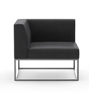 Modern Leisure Chair Home Office Leather Base Office Area Sofa Bed