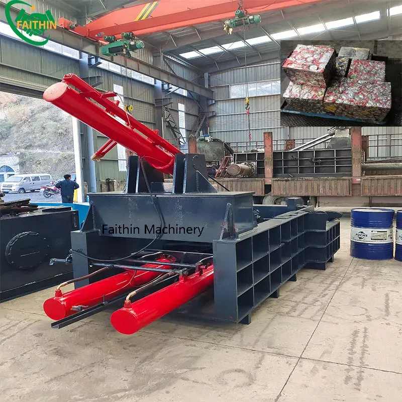 Portable Metal Scrap Mobile Car Baler Baling Press Machine