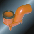 Din Drainage Upvc P-Trap اللون الرمادي