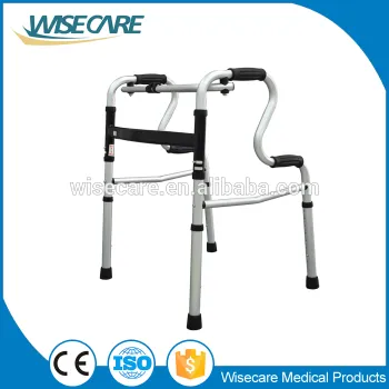 Wholesales product Aluminum lightweight folding Medical Walker for Disabled