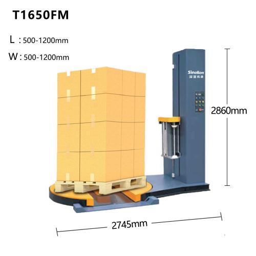 Stretch Film Pallet Wrapping Machine Mesin Palet Palet Palet Palet Automatic Otomatis dengan Potong Otomatis