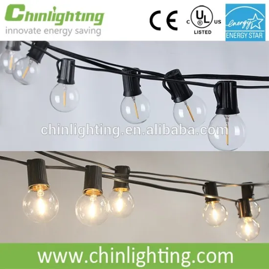 18.3 feet Backyard Patio string lights Hanging G40 Globe bulbs Warm white clear bulbs