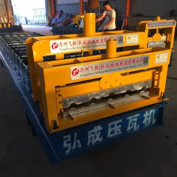 Automatic glazed tile roof tile roll formed machine
