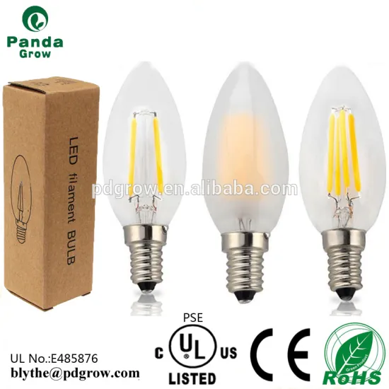 UL PSE listed candelabra led filament bulb c35 B11 e12 bulb 3.5w 4w led the lamp