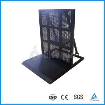 TUV Full-loading Testing aluminium crowd control folding used metal barriers