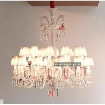 22 Lamps Baccarat Chandelier Lighting with Chinese Top Crystal
