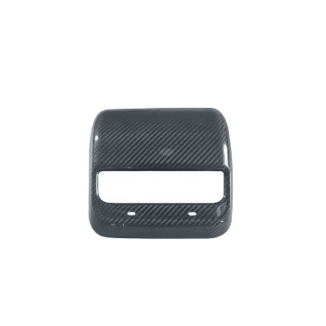 Glossy Real Dry Carbon Interior Kits - Rear Air Outlet Cover Type-C Style for Tesla Model 3 & Y (2021+)