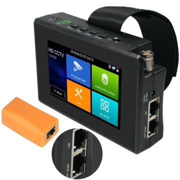 WIFI CCTV IP Camera Tester with PoE Power Output and Built-in RJ45 Cable TDR Test