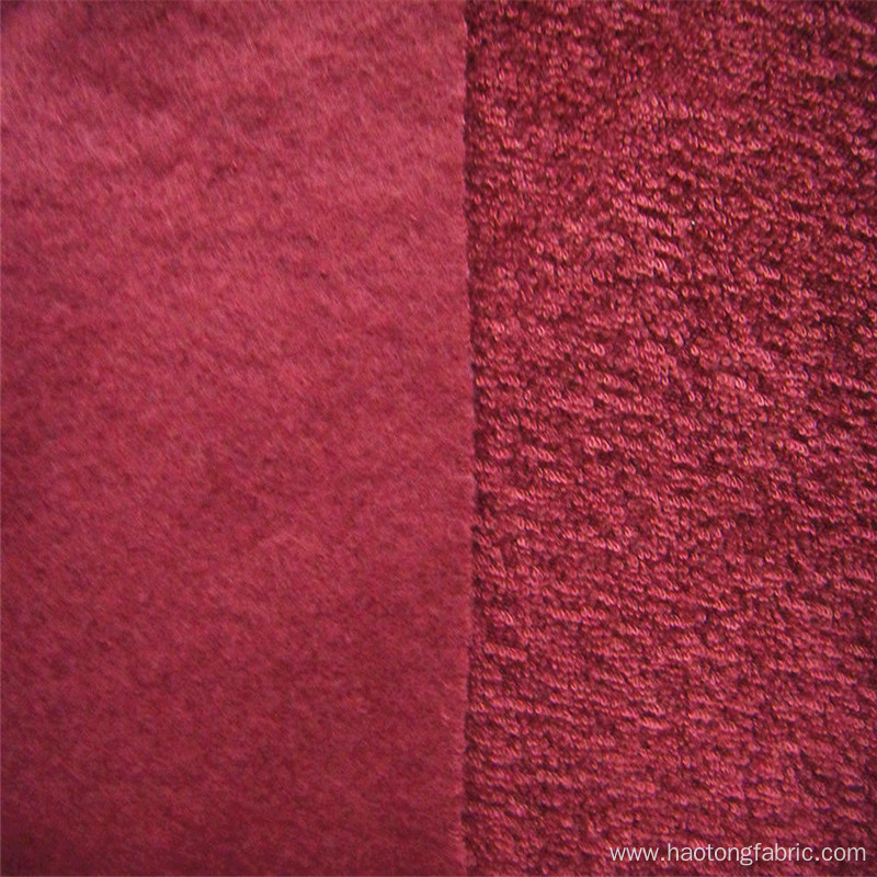 Polyester Brushed Fleece In One Side Casual Fabric