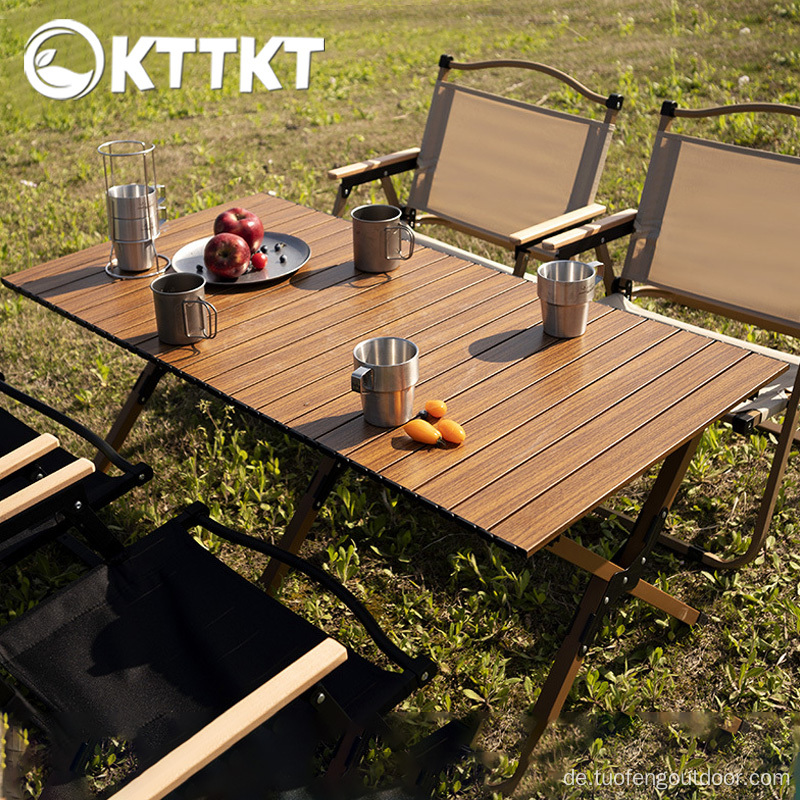 Outdoor reisende Camping -Picknick Klapper Eier Roll Roll Tisch