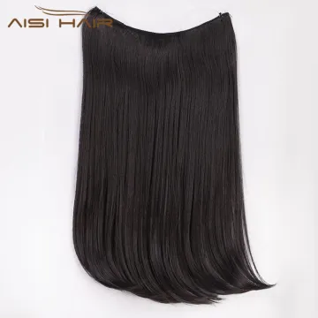 Aisi Hair Synthetic One Piece Long Straight Hair Extension Multicolor Clip In Hairpieces Halo Hair Extensions