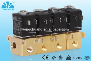 combined food grade brass solenoid valve