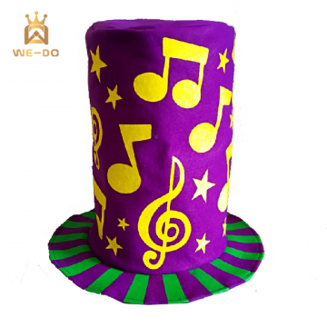 Fancy Funny Party Carnival: Green, Yellow, Purple Top Hats & Berets